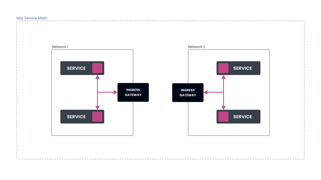 多网络服务网格